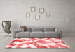 Modern Red Washable Rugs