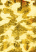 Abstract Yellow Modern Rug, abs1057yw