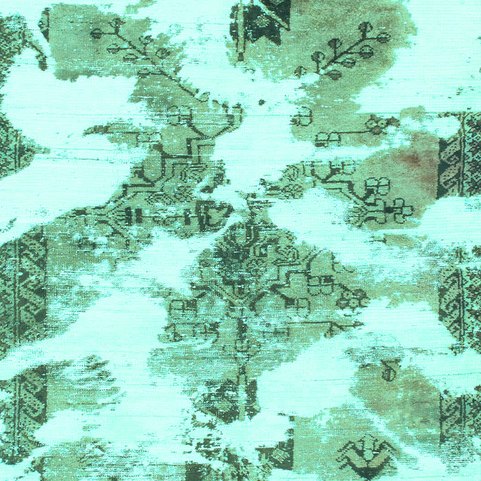 Abstract Turquoise Modern Rug, abs1057turq