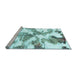 Sideview of Machine Washable Abstract Light Blue Modern Rug, wshabs1057lblu