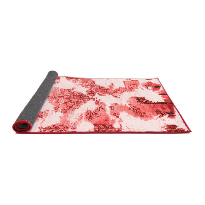 Abstract Red Modern Area Rugs
