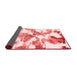 Abstract Red Modern Area Rugs