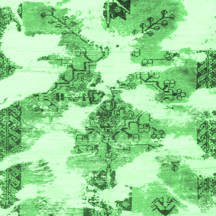 Abstract Emerald Green Modern Rug, abs1057emgrn