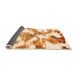 Sideview of Abstract Orange Modern Rug, abs1057org