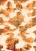 Abstract Orange Modern Rug, abs1057org