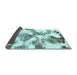 Sideview of Abstract Light Blue Modern Rug, abs1057lblu