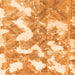 Square Abstract Orange Modern Rug, abs1058org