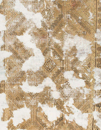 Machine Washable Abstract Bronze Brown Rug, wshabs1058