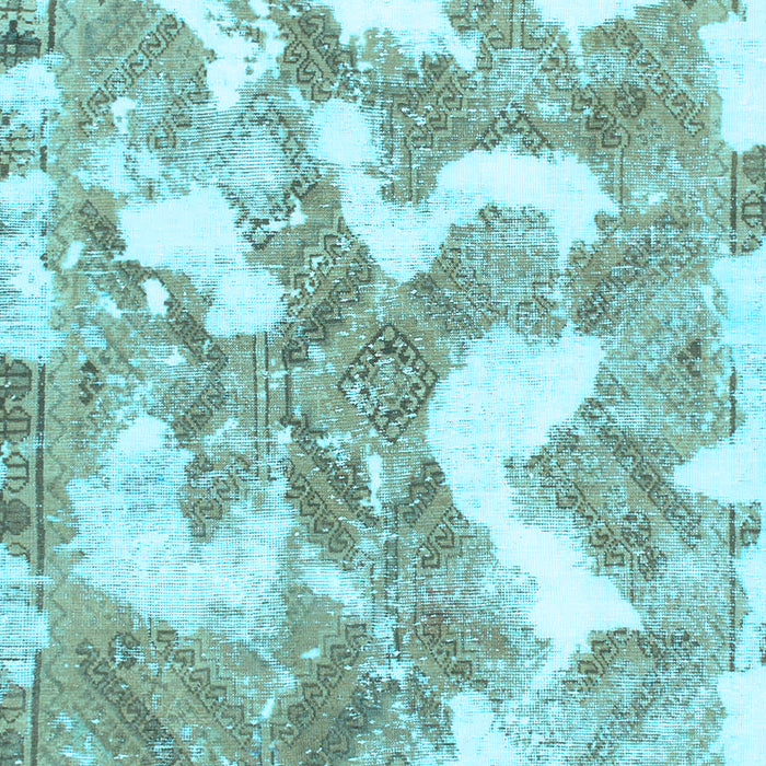 Machine Washable Abstract Light Blue Modern Rug, wshabs1058lblu