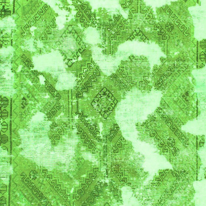 Machine Washable Abstract Green Modern Area Rugs, wshabs1058grn