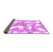 Sideview of Abstract Purple Modern Rug, abs1058pur