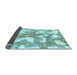 Sideview of Abstract Light Blue Modern Rug, abs1058lblu