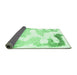 Sideview of Abstract Emerald Green Modern Rug, abs1059emgrn