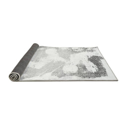 Sideview of Abstract Gray Modern Rug, abs1059gry