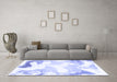 Machine Washable Abstract Blue Modern Rug in a Living Room, wshabs1059blu