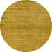 Round Machine Washable Abstract Sedona Brown Rug, wshabs105