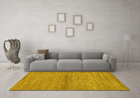 Machine Washable Abstract Yellow Modern Rug, wshabs105yw