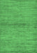 Machine Washable Abstract Emerald Green Modern Area Rugs, wshabs105emgrn