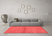 Machine Washable Abstract Red Modern Rug, wshabs105red