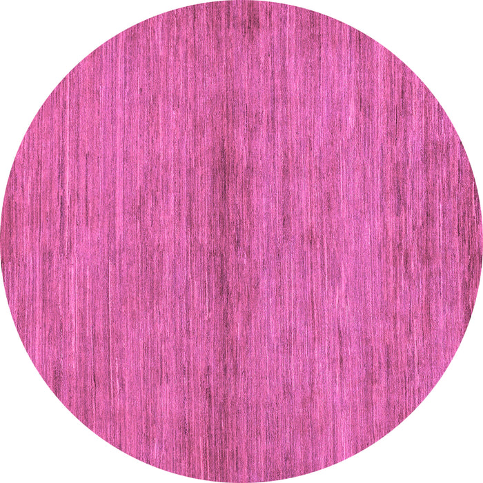 Round Machine Washable Abstract Purple Modern Area Rugs, wshabs105pur