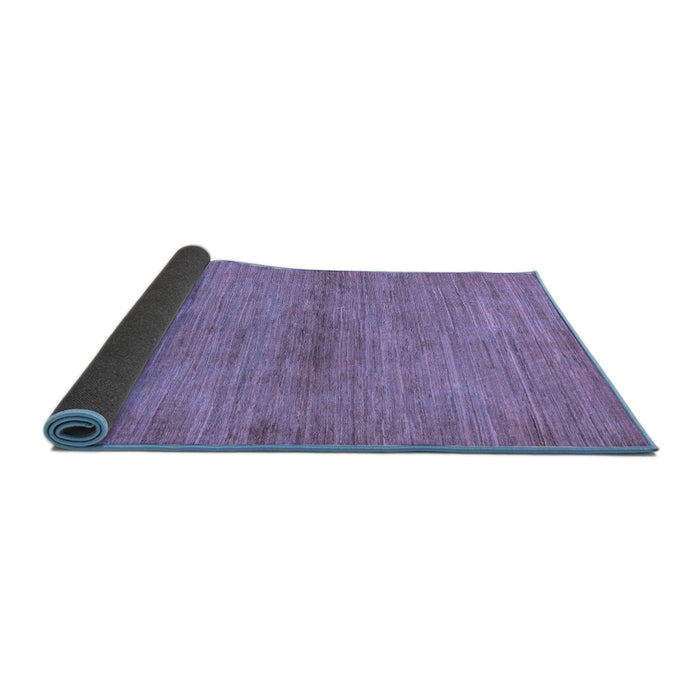 Sideview of Abstract Blue Modern Rug, abs105blu