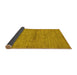 Sideview of Abstract Yellow Modern Rug, abs105yw