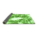 Sideview of Abstract Green Modern Rug, abs1060grn