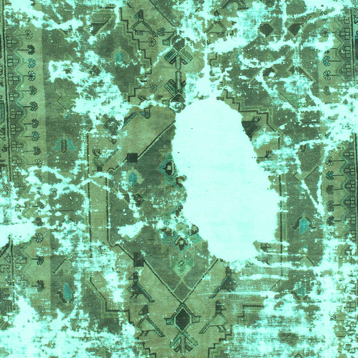 Abstract Turquoise Modern Rug, abs1060turq