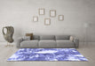 Machine Washable Abstract Blue Modern Rug in a Living Room, wshabs1060blu