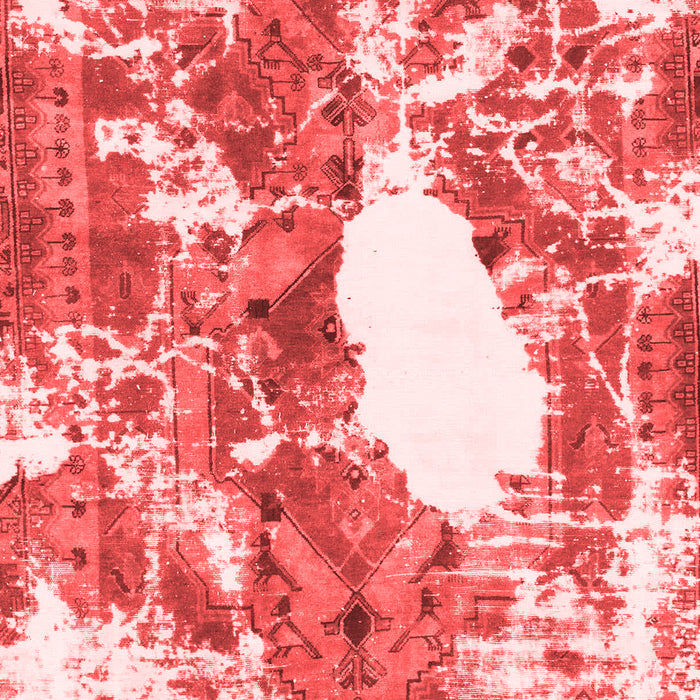 Machine Washable Abstract Red Modern Rug, wshabs1060red