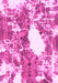 Abstract Pink Modern Rug, abs1060pnk