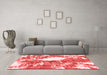 Modern Red Washable Rugs