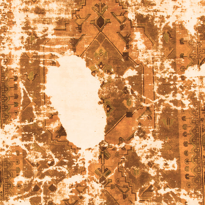 Machine Washable Abstract Orange Modern Area Rugs, wshabs1060org