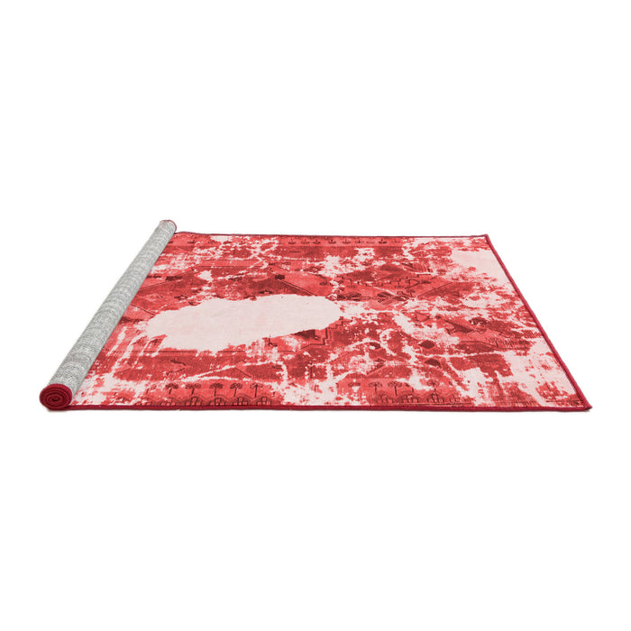 Modern Red Washable Rugs
