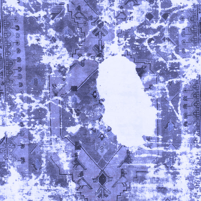 Abstract Blue Modern Rug, abs1060blu