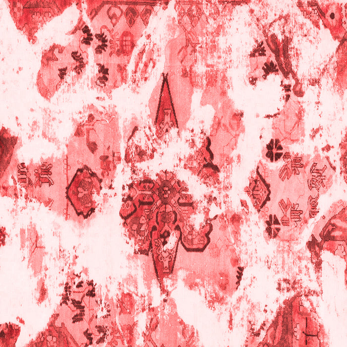 Machine Washable Abstract Red Modern Rug, wshabs1061red
