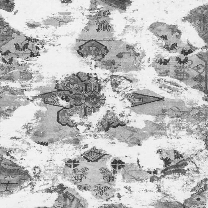 Square Machine Washable Abstract Gray Modern Rug, wshabs1061gry