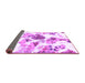 Sideview of Abstract Purple Modern Rug, abs1061pur