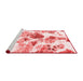 Modern Red Washable Rugs