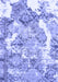 Machine Washable Abstract Blue Modern Rug, wshabs1062blu
