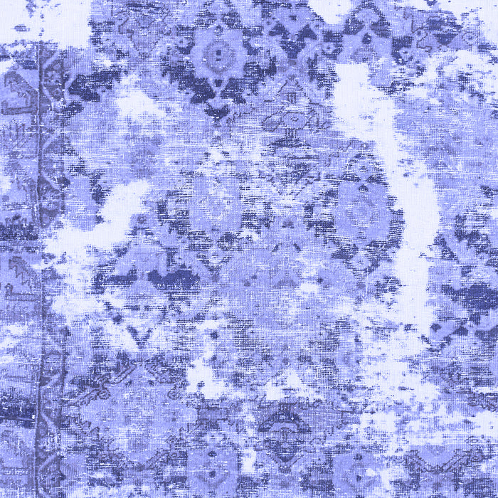 Machine Washable Abstract Blue Modern Rug, wshabs1062blu