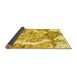 Sideview of Abstract Yellow Modern Rug, abs1062yw