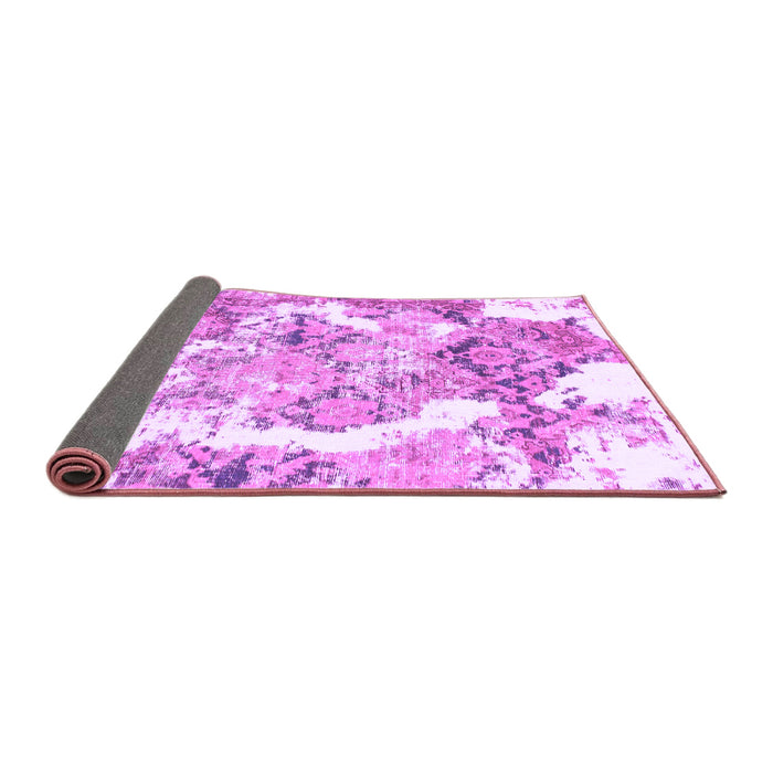 Sideview of Abstract Purple Modern Rug, abs1062pur
