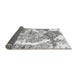 Sideview of Abstract Gray Modern Rug, abs1062gry