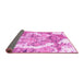 Sideview of Abstract Pink Modern Rug, abs1062pnk