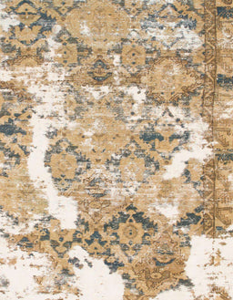 Abstract Deep Peach Orange Modern Rug, abs1062