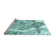 Sideview of Machine Washable Abstract Light Blue Modern Rug, wshabs1062lblu