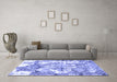 Machine Washable Abstract Blue Modern Rug in a Living Room, wshabs1062blu