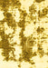Machine Washable Abstract Yellow Modern Rug, wshabs1063yw