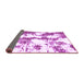 Sideview of Abstract Purple Modern Rug, abs1063pur